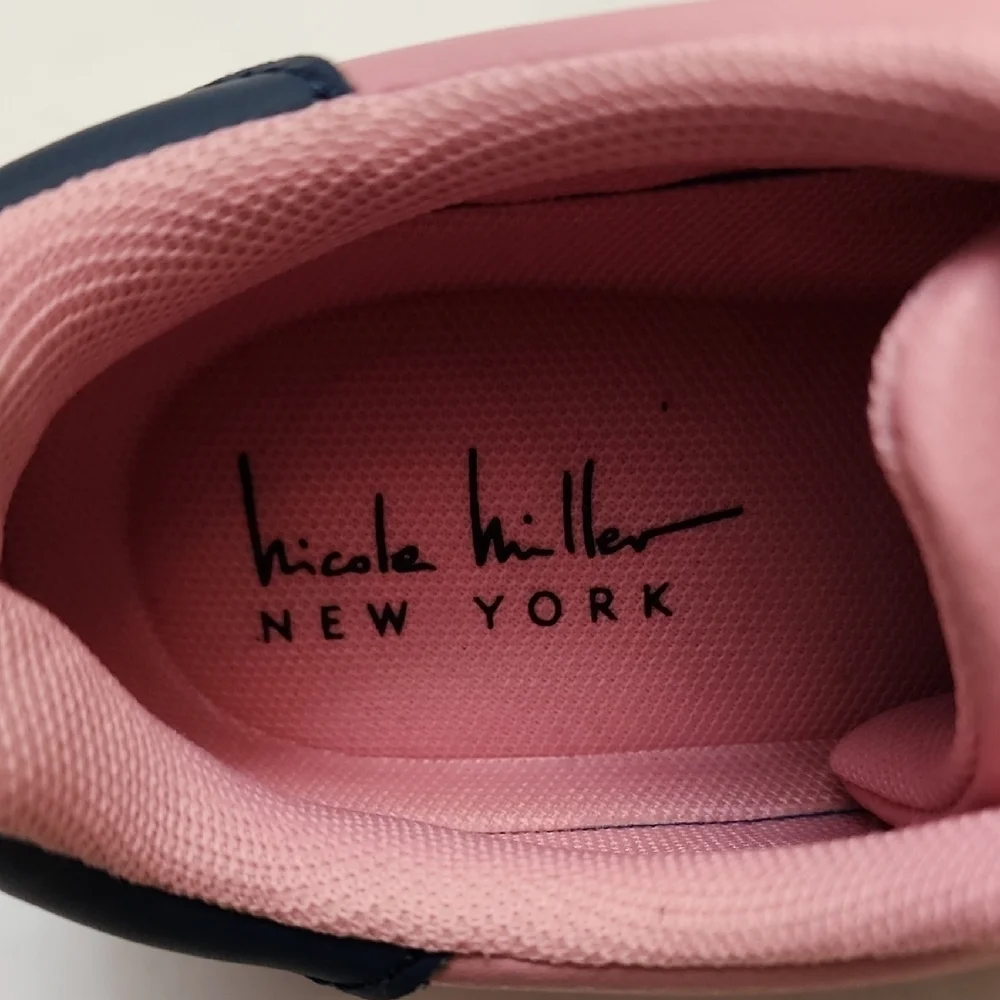 Nicole Miller Pink and Blue Fashion Sneakers